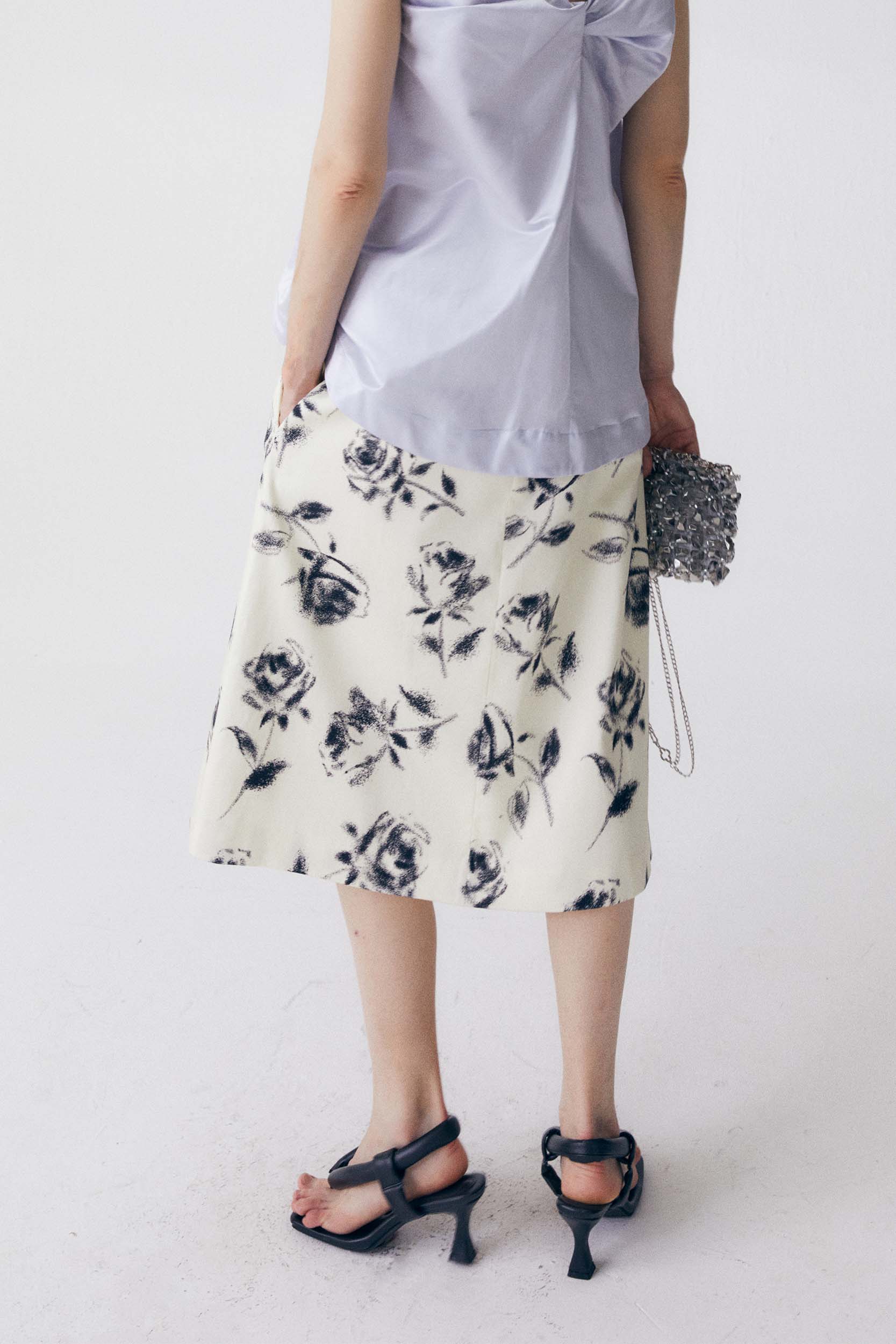 Rosa A Shape Printed Skirt