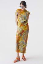 Santa Monica Sunset Silk Dress