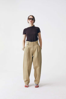 High Waist Functional Fabric Trousers