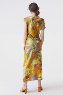 Santa Monica Sunset Silk Dress