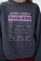 "Bon Voyage" Capsule Series - "Ticket to Paris" Sweatshirt - Cream white