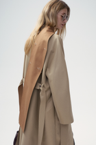 Crease-Resistant Oversized Trench Coat