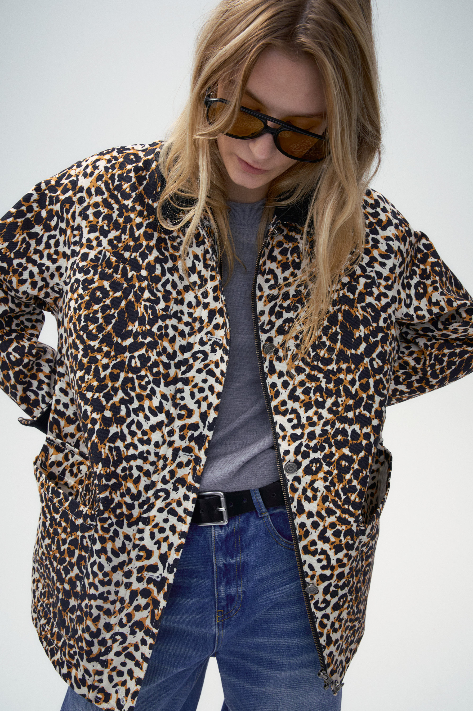 Leopard Print Barn Jacket