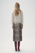 Leopard print pencil skirt