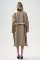 Crease-Resistant Oversized Trench Coat