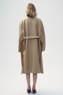 Crease-Resistant Oversized Trench Coat