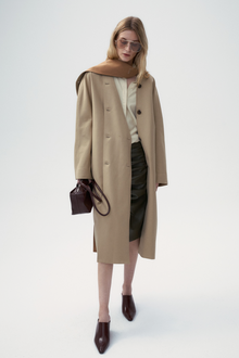 Crease-Resistant Oversized Trench Coat