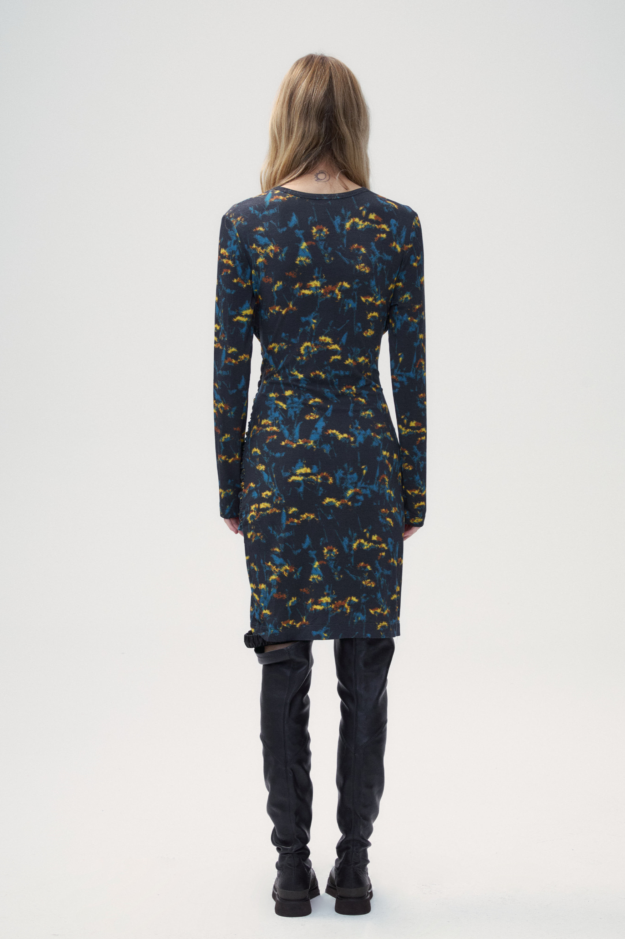 Doris Ditsy Floral Knit Dress