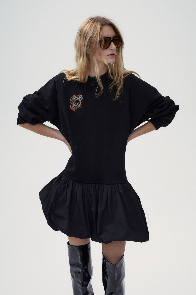 Sweatshirt Patch Dress